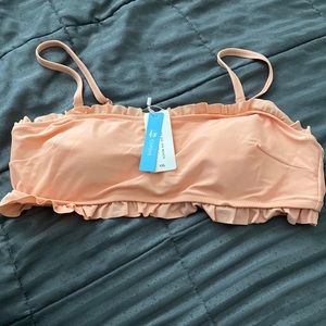 NWT coral bikini bandeau top